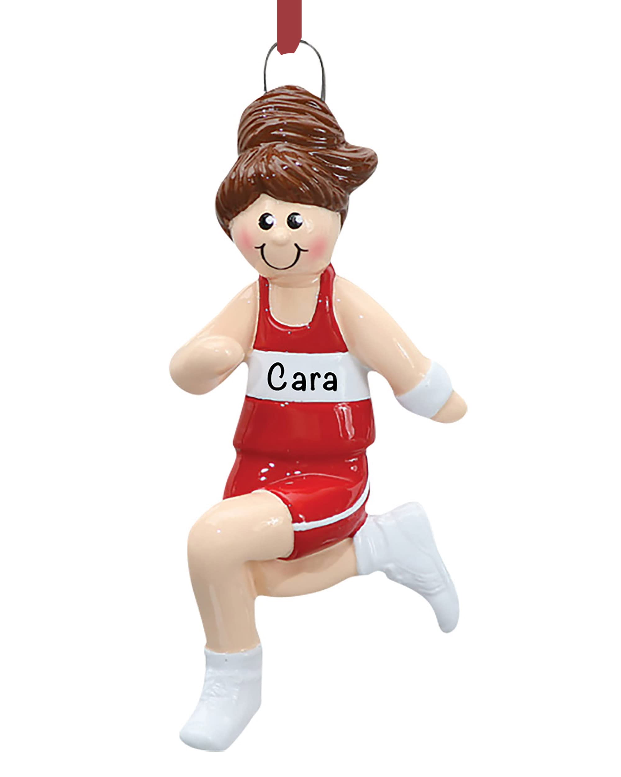 Holiday Traditions Personalized Running Christmas Ornament 2023 - Free Customization in 24 Hours - Girl Track Runner Ornament with Name - Unique Ma