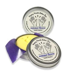 Seattle Sundries Summer Flower Lavender & Ylang Ylang Happy Hands Natural Beeswax & Shea Butter Solid Lotion Bar Pair. Keeps Skin Moisturized & P