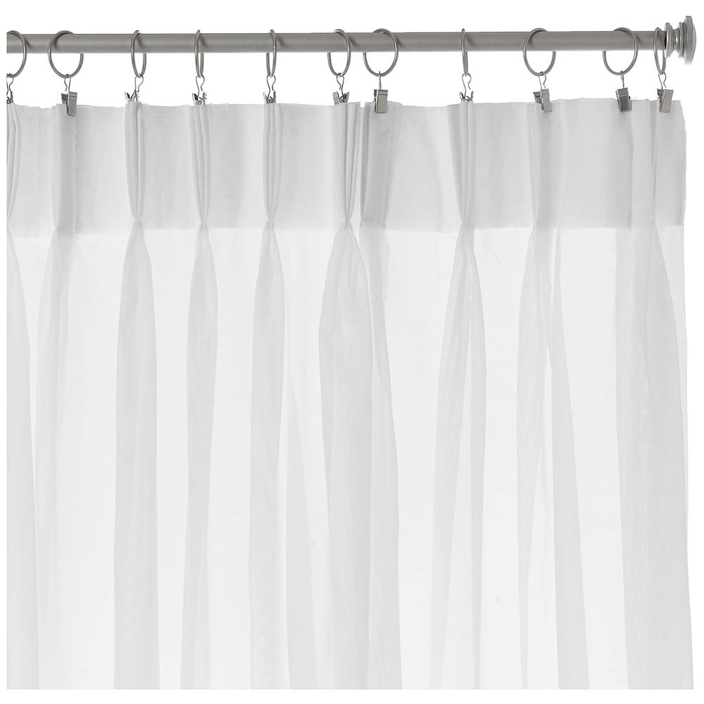 Style Master Stylemaster Splendor Pinch Pleated Drapes Pair, 2 of 60" by 84", White