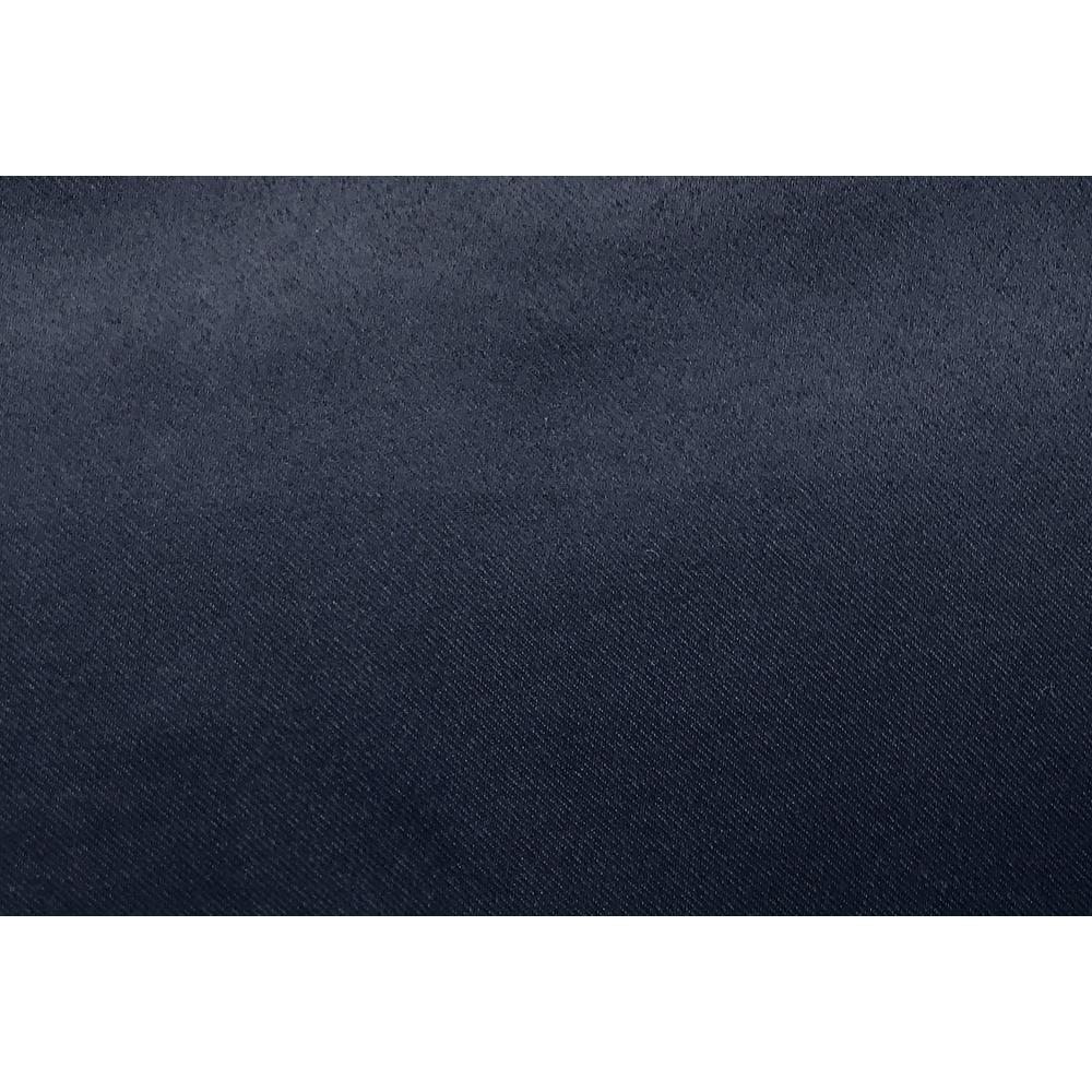 Sun Zero Easton Energy Saving Blackout Rod Pocket Curtain Panel, 40" x 84", Navy Blue