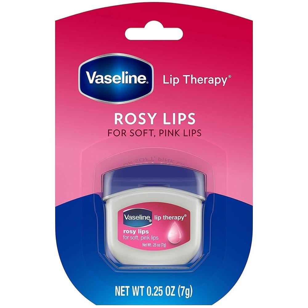 Vaseline Lip Therapy Lip Balm Mini, Rosy, 0.25 oz