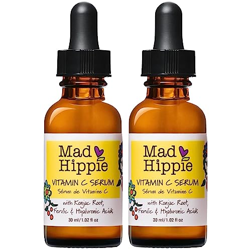 Mad Hippie Vitamin C Serum for Face with Hyaluronic Acid, Vitamin E & Ferulic Acid - Vitamin C Face Serum for Women/Men, Skin-Br