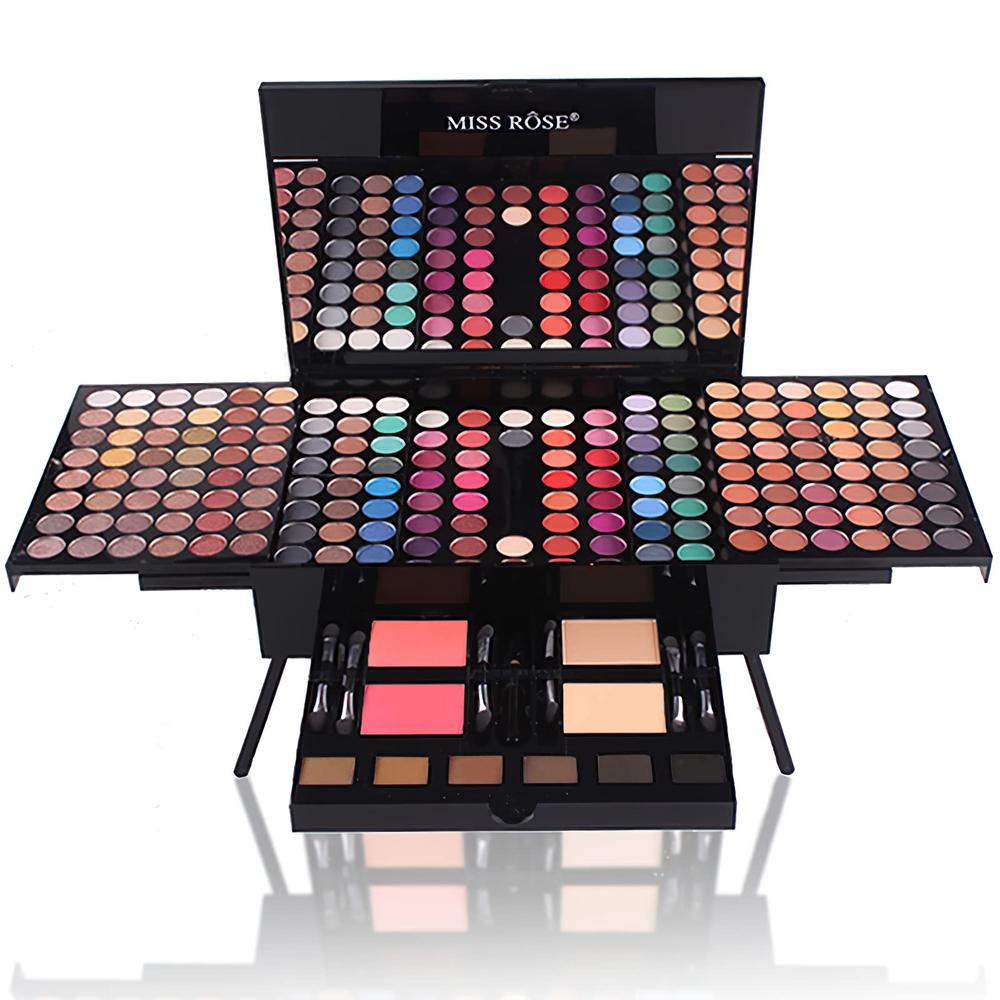 CHARMCODE 190 Colors Cosmetic Make up Palette Set Kit Combination with Eyeshadow Facial Blusher Eyebrow Powder Face Concealer Po