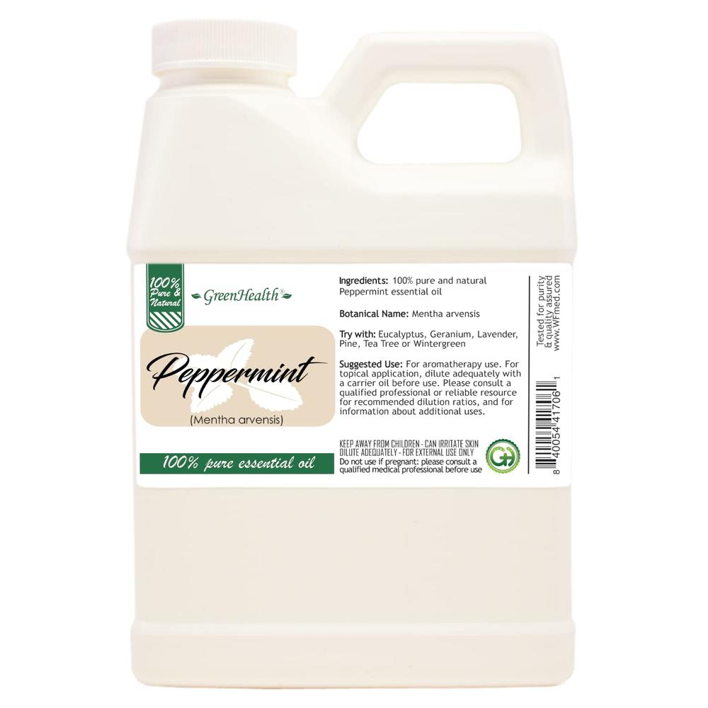 GreenHealth 16 fl oz - Peppermint Essential Oil 100% Pure, Uncut - greenHealth