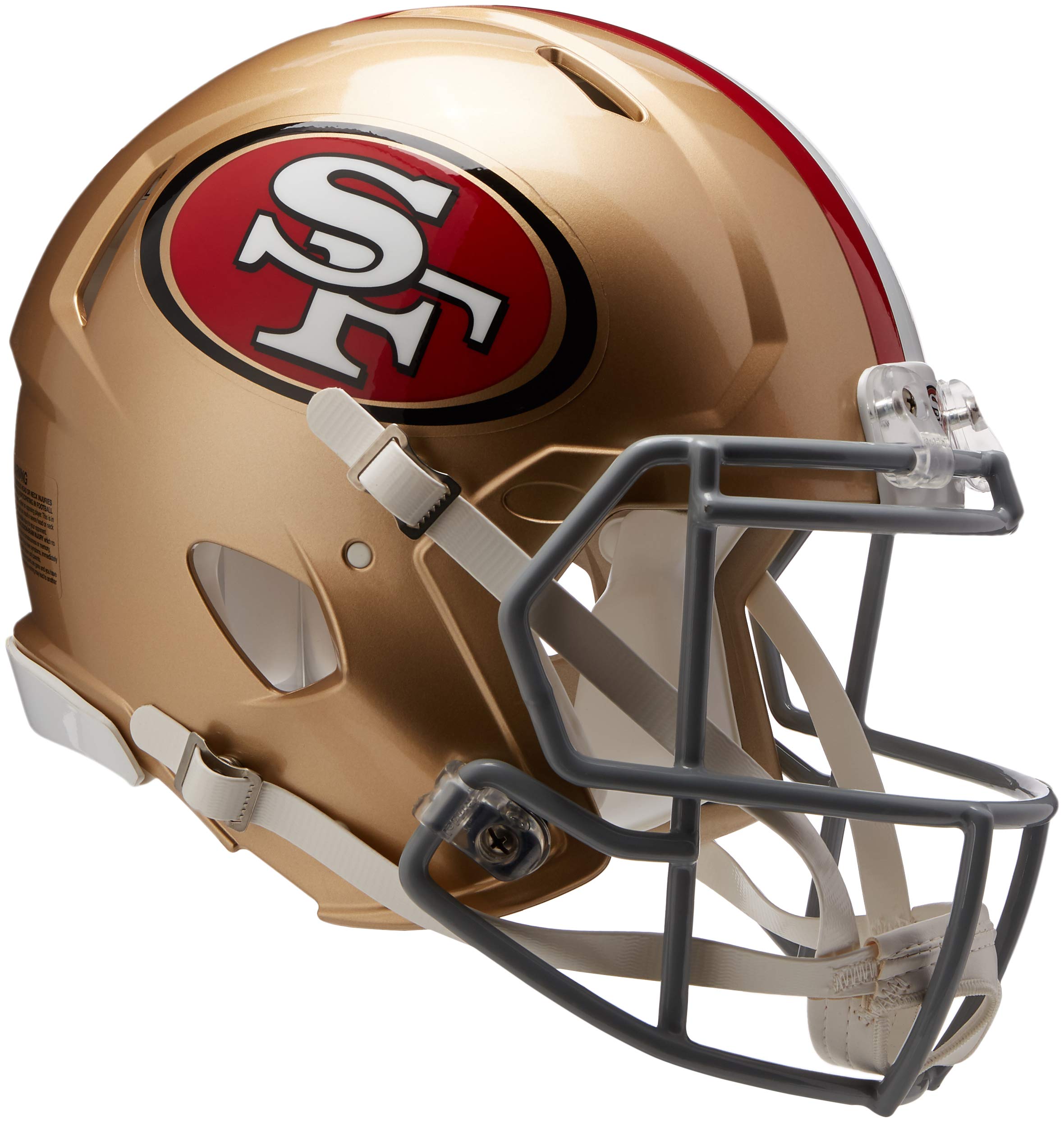 Riddell NFL San Francisco 49ers Speed Authentic Football Helmet , gold , Medium