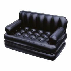 Bestway 75054 Multipurpose Sofa, 188 x 152 x 64 cm, PVc, Black, 74 x 60 x 25 inch