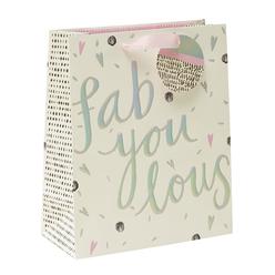 UK Greetings Fab-you-lous Medium gift Bag - Medium gift Bag for Her - gift Wrap - gift Wrapping - Birthday gift Bag - celebration gift Bag