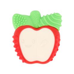 Infantino Lil Nibblers Vibrating Apple Teether -Sensory Exploration and Teething Relief with Soothing Vibrations and Textures, R