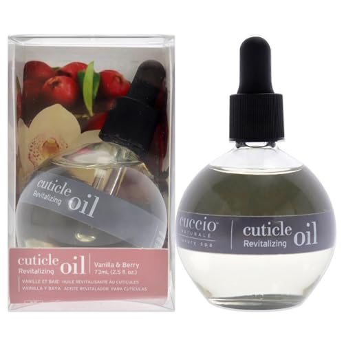 cuccio Naturale cuticle Oil - Vanilla & Berry Revitalizing Hydrator - Repair Skin & Nails - Paraben & cruelty-Free - 25 Oz
