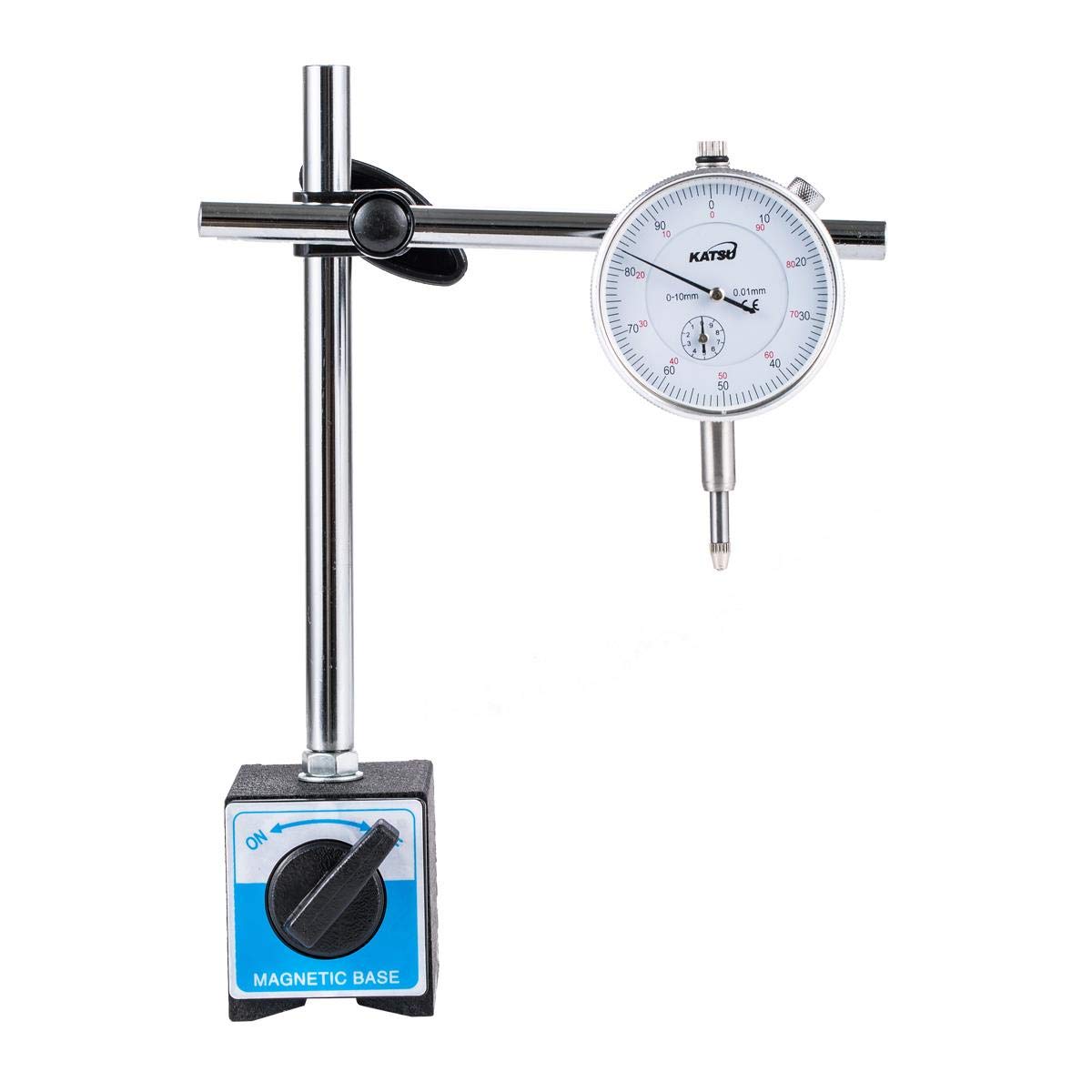 KATSU Tools Dial Test Indicator DTI gauge 0-10mm with Magnetic 