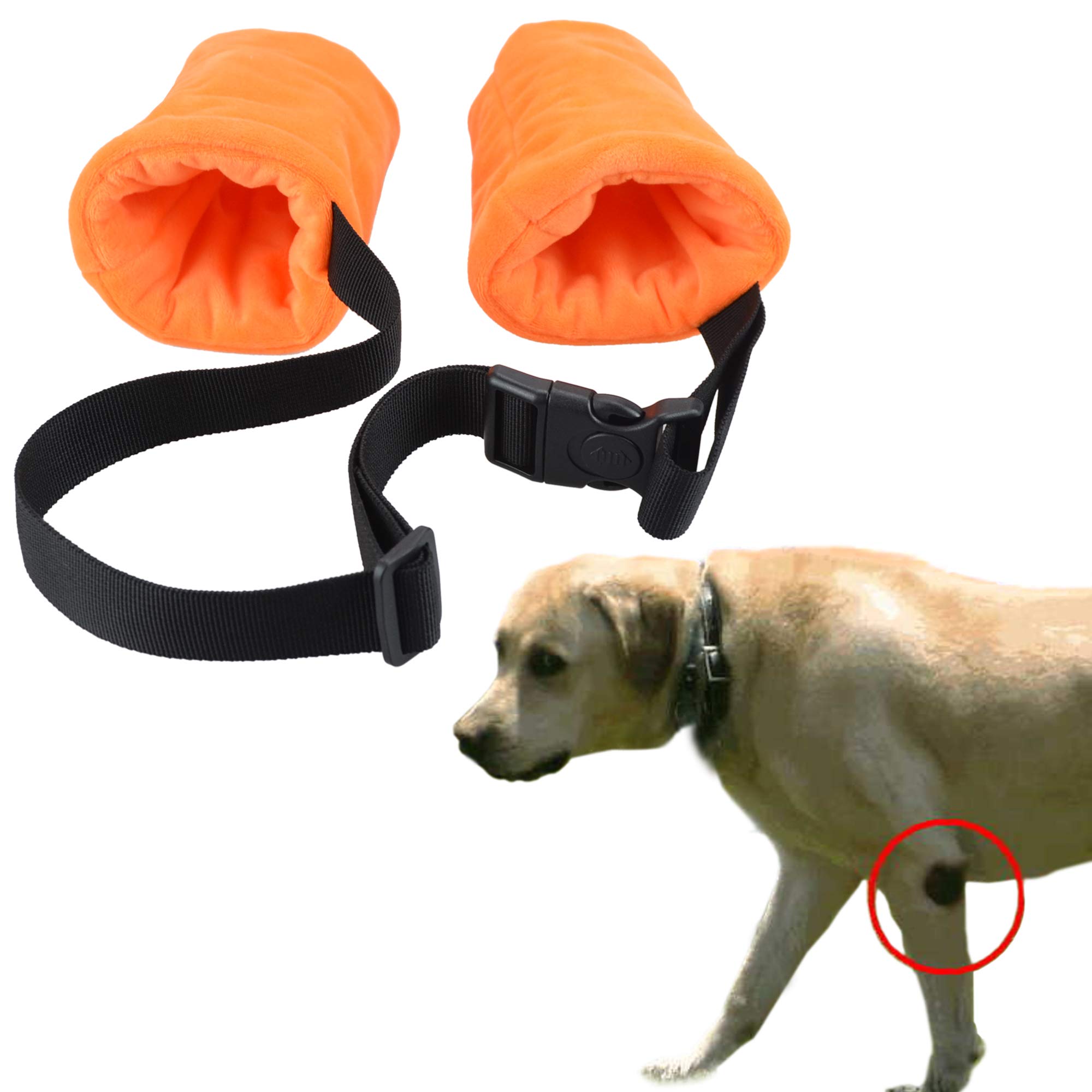 YUYUSO Dog Elbow Protector Fleece Elbow Sleeves with cotton Pad for Dogs Prevent Injury (Small)