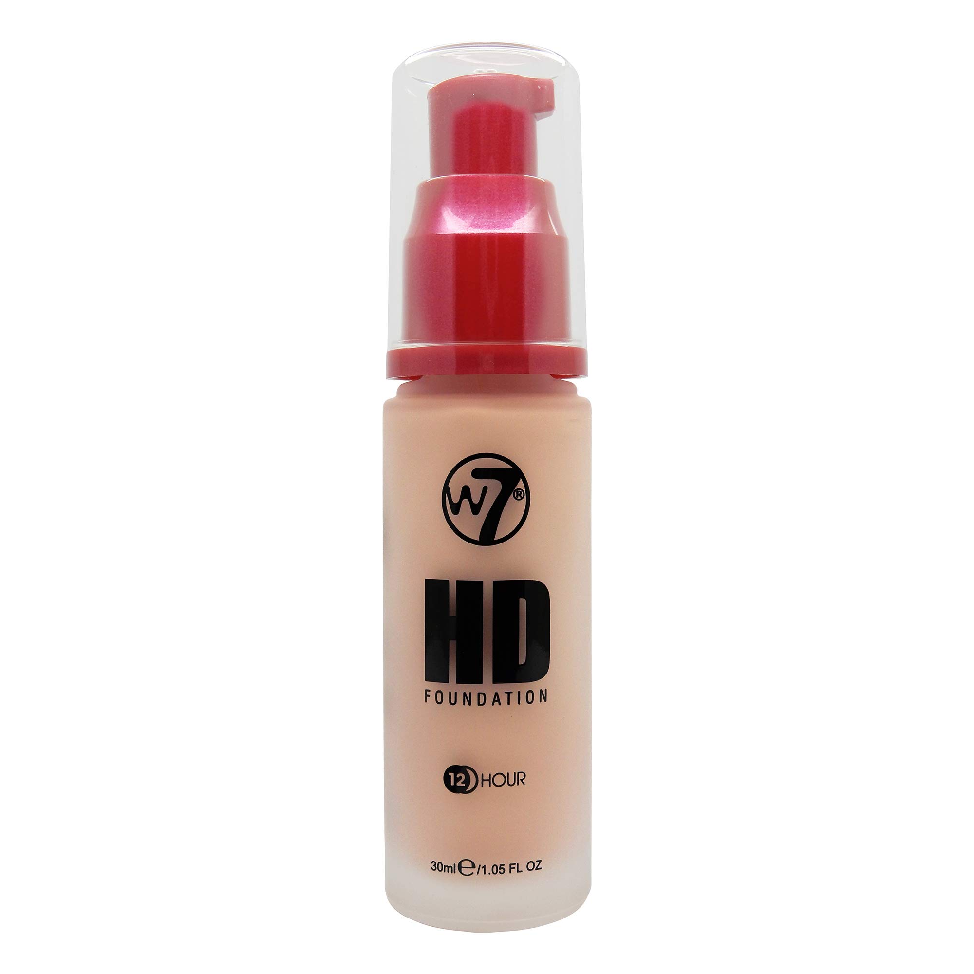 W7  HD Foundation  Rich and creamy Matte Formula  Medium Lasting coverage  Available in 20 Shades  Natural Beige  cruelty Free, 
