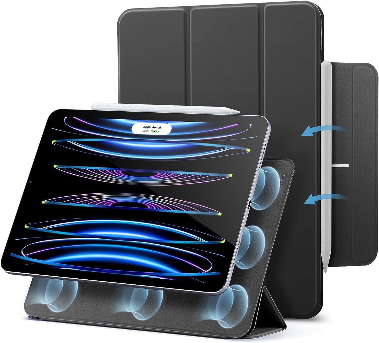 ESR for iPad Pro 11 Inch case, iPad Pro 11 Folio case (202220212020, 4th3rd2nd generation), convenient Magnetic Attachment, 2-Wa