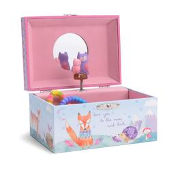 Jewelkeeper girls Musical Jewelry Storage Box with Spinning Owls, Woodland Design, Twinkle Twinkle Little Star Tune