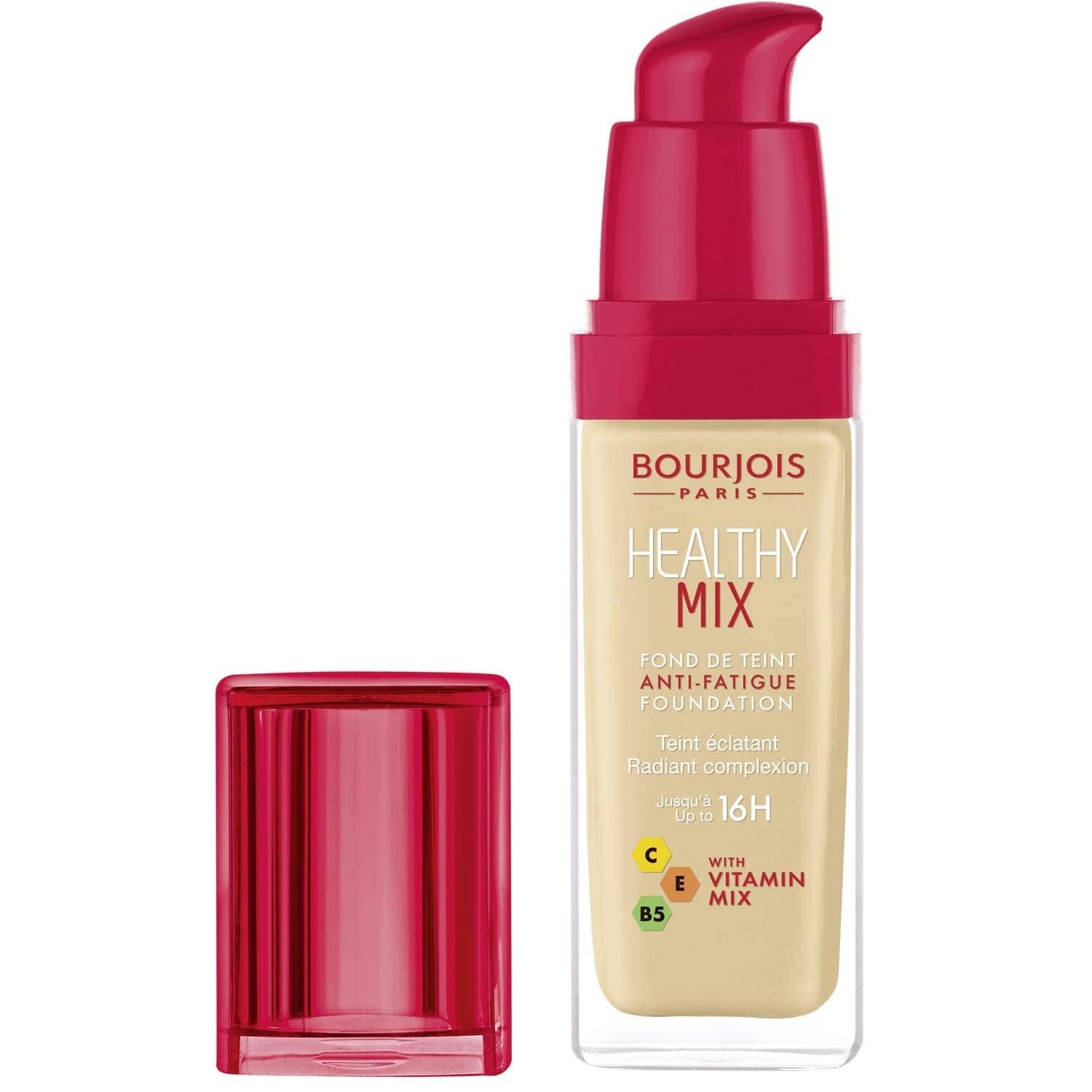 Bourjois Healthy Mix Anti-Fatigue Medium coverage Liquid Foundation, 51 Light Vanilla, 30ml