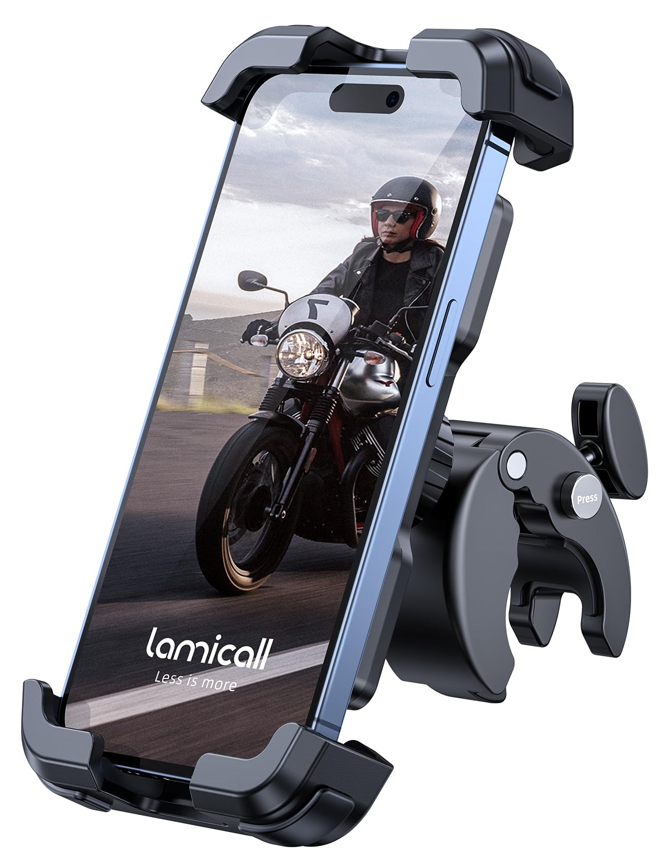 BP07-EU-B Lamicall Motorcycle Phone Mount, Bike Phone Holder