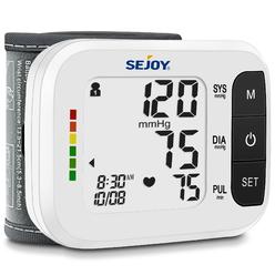 sejoy Blood Pressure Machine Wrist Blood Pressure cuff Wrist BP Monitor Wrist cuff Automatic Monitor with Irregular Heartbeat Detectio