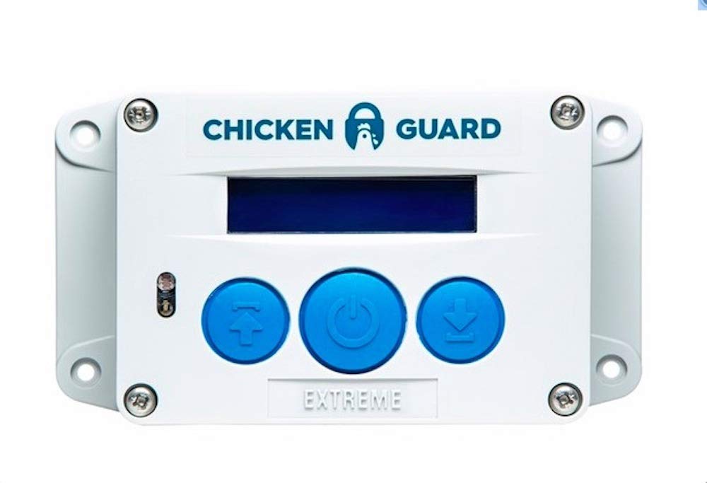 chickenguard Extreme Automatic chicken coop Door Opener, Timer, Light Sensor, Lifts Pop Hole Door up to 2 kg