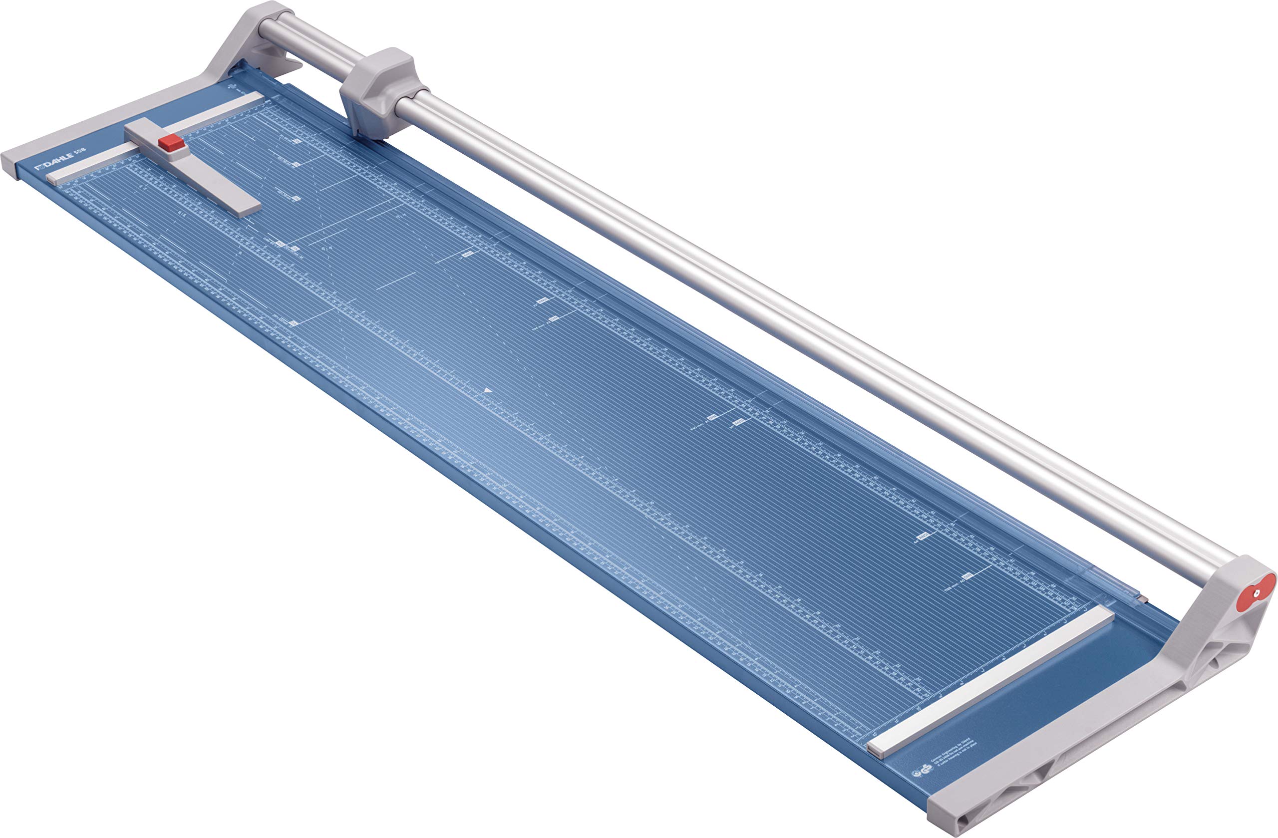 Dahle 558 Professional Rotary Trimmer, 51 cut Length, 12 Sheet capacity, Self-Sharpening, Dual guide Bar, Automatic clamp, germa