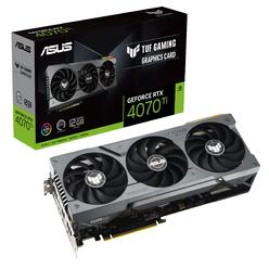 ASUS TUF gaming geForce RTX 4070 Ti gaming graphics card (PcIe 40, 12gB gDDR6X, HDMI 21a, DisplayPort 14a, DLSS3 Support, Suppor