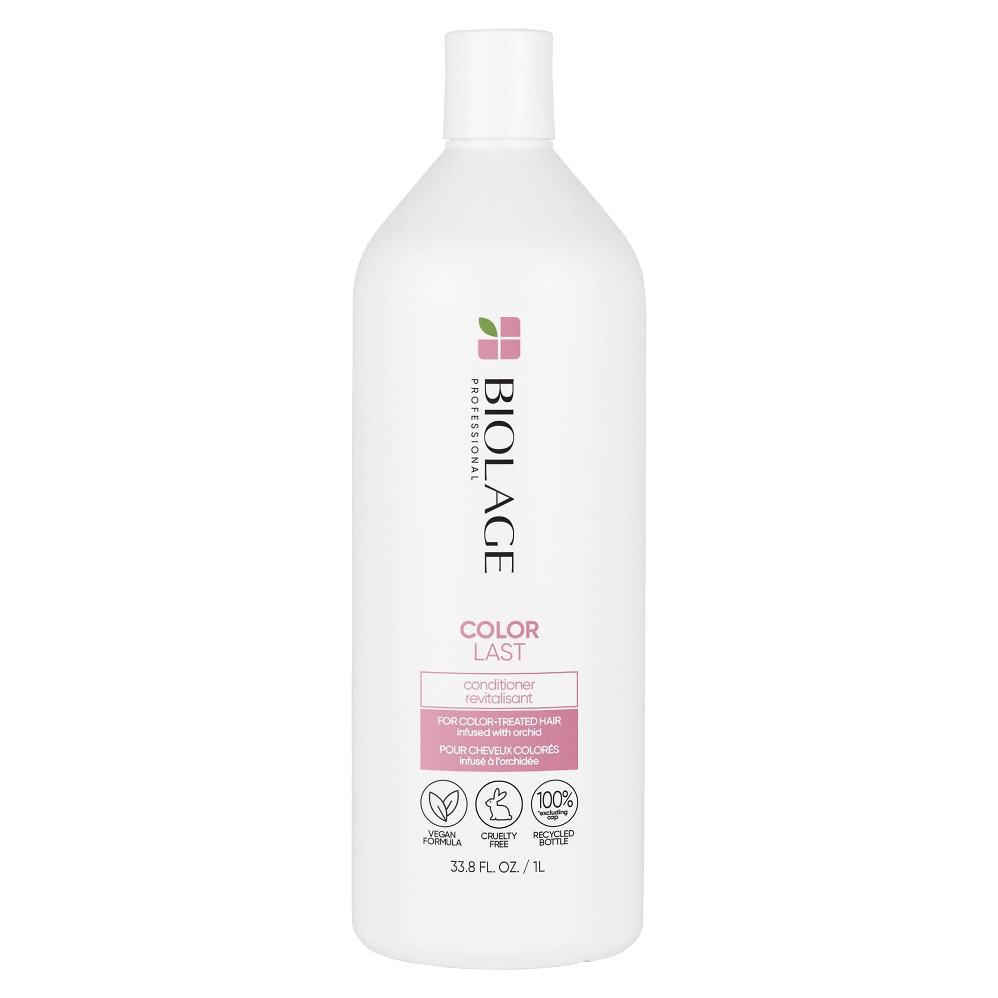 Biolage color Last conditioner  color Safe conditioner  Helps Maintain Depth & Shine  For color-Treated Hair  Paraben & Silicone