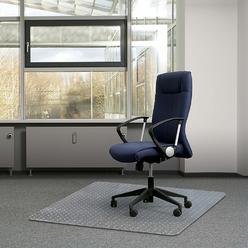 Kuyal Office chair Mat for carpets,Transparent Thick and Sturdy Highly Premium Quality Floor Mats for Low and No Pile carpeted F