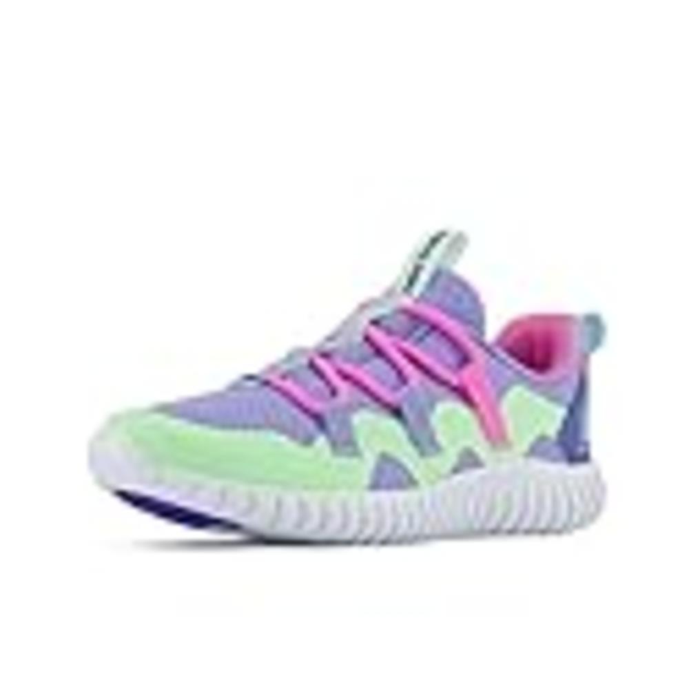 New Balance Kid's Playgruv V1 Bungee Sneaker, Vibrant Violet/Vibrant Pink, 2 Wide Infant