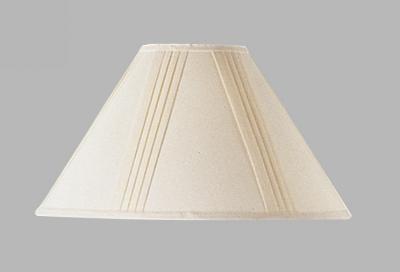 CalLighting Cal Lighting SH-1003-OW Side Pleated Linen Shade 6 X 19 X12, Off White