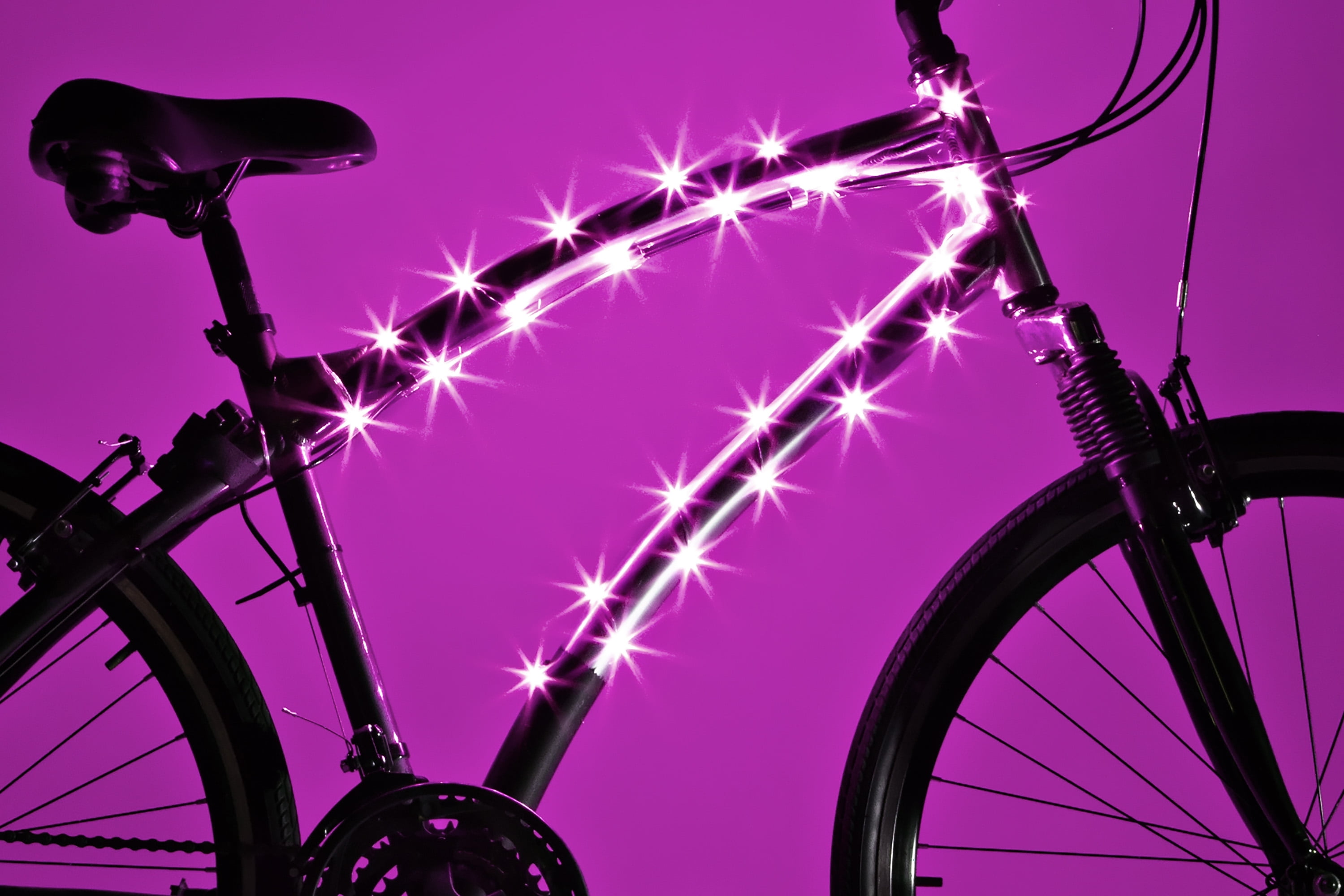 Brightz 9700386 Cosmicbrightz Bike Frame LED Light Kit  Pink
