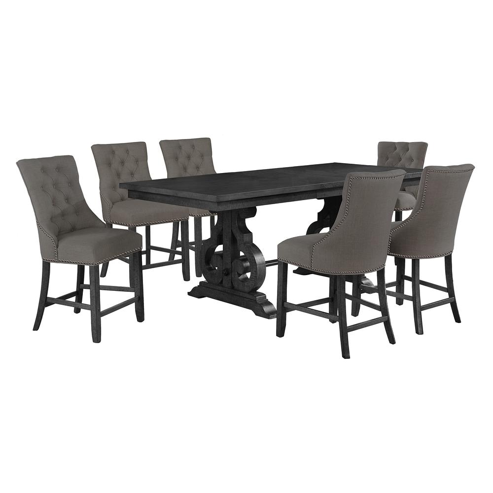 Best Quality Furniture Dining Furniture Set, Gray