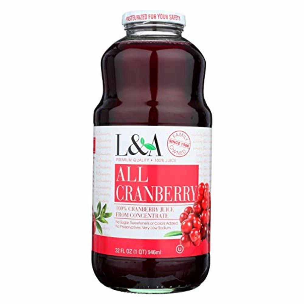 LA-CO L&A, Juice All Cranberry, 32 Fl Oz