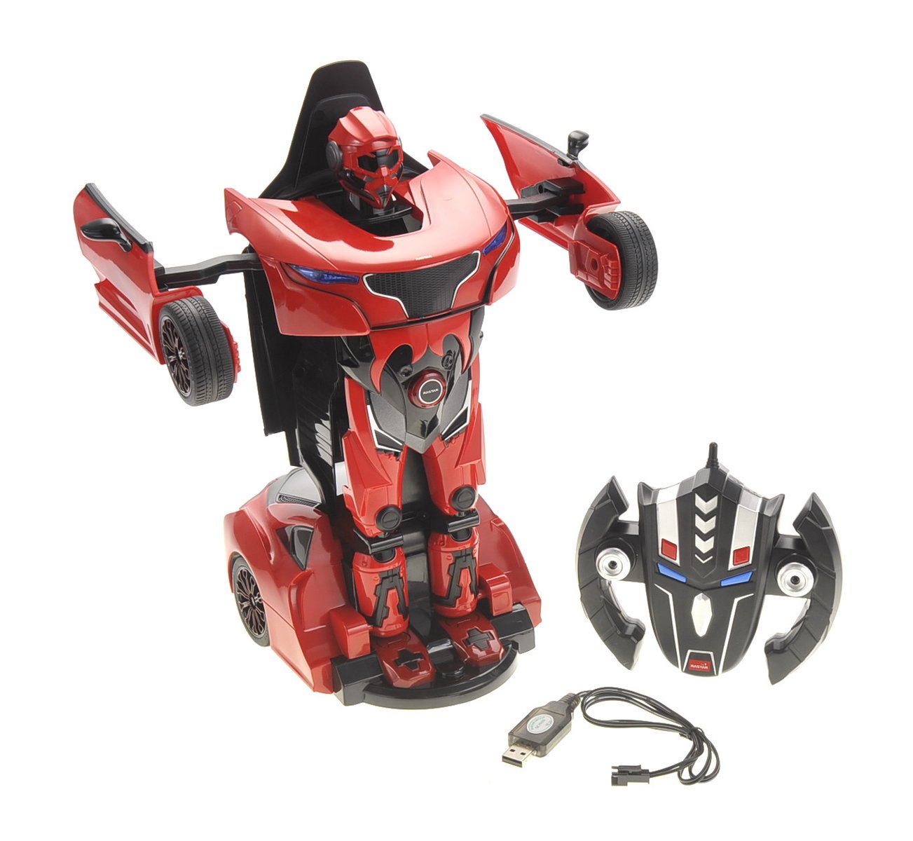 AZ Trading & Import azimporter 1:14 Rs Transformer 2.4G Robot Car (Red)