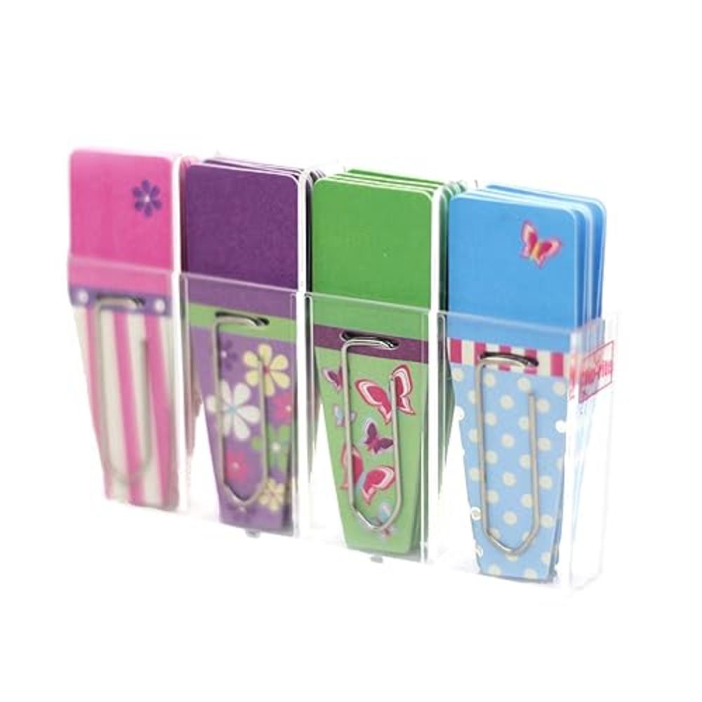 Clip-Rite Clip-Flags, Spring, Pink/Purple/Green/Blue, 24 Per Pack, 6 Packs