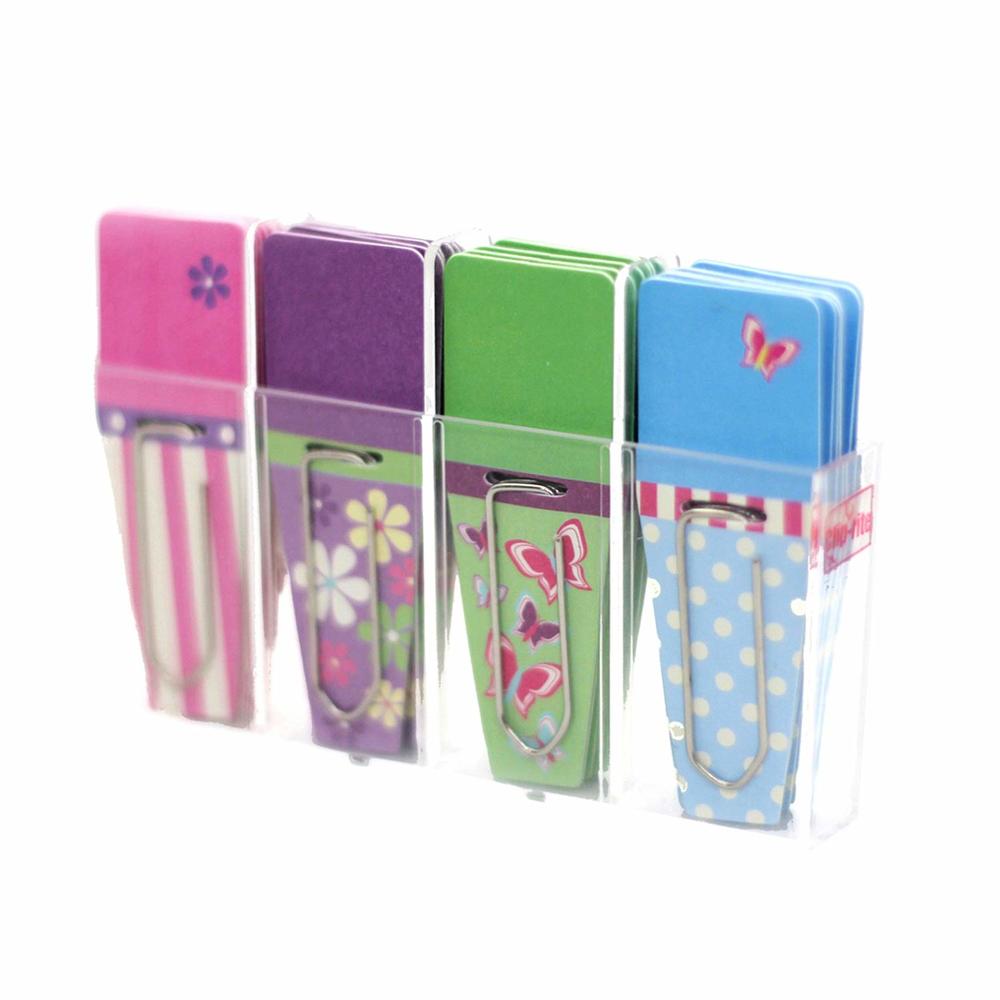 Clip-Rite Clip-Flags, Spring, Pink/Purple/Green/Blue, 24 Per Pack, 6 Packs