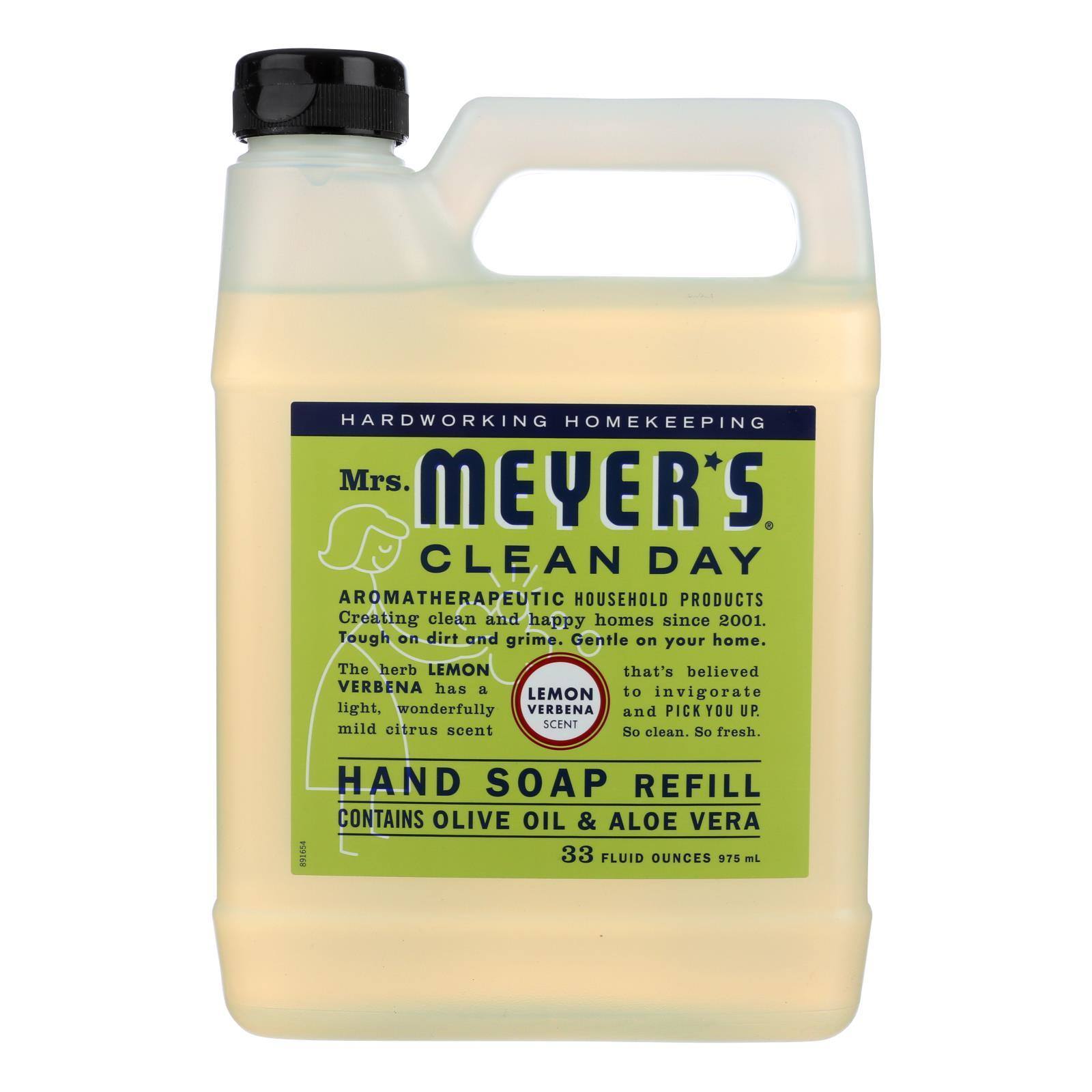 Mrs. Meyer's Clean Day - Liquid Hand Soap Refill - Lemon Verbena - Case of 6 - 33 fl oz.(D0102HH3RGU.)