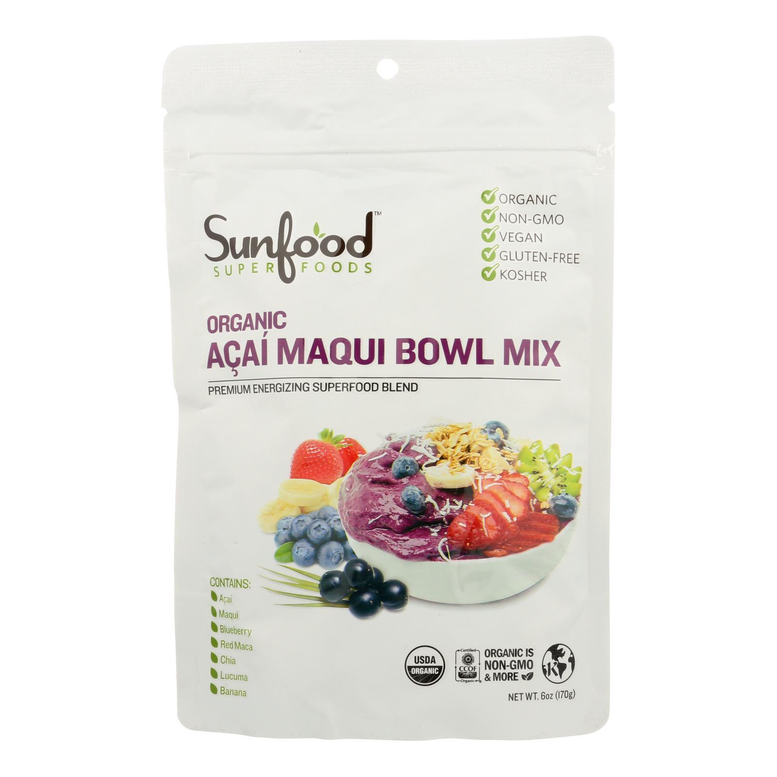 Sunfood Superfoods Sunfood - Mix Acai Maqui Bowl - 1 Each-6 Oz(D0102H5NK82)