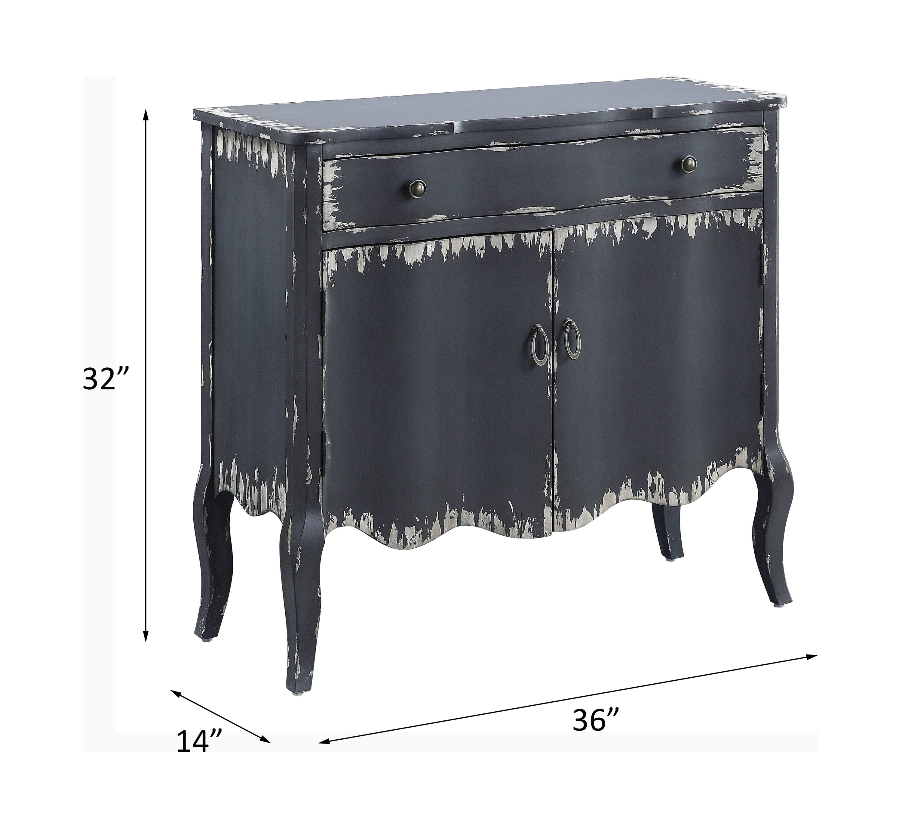 Acme Furniture AcME Deianira console Table in Antique gray Finish Ac00287(D0102H7cBJP)