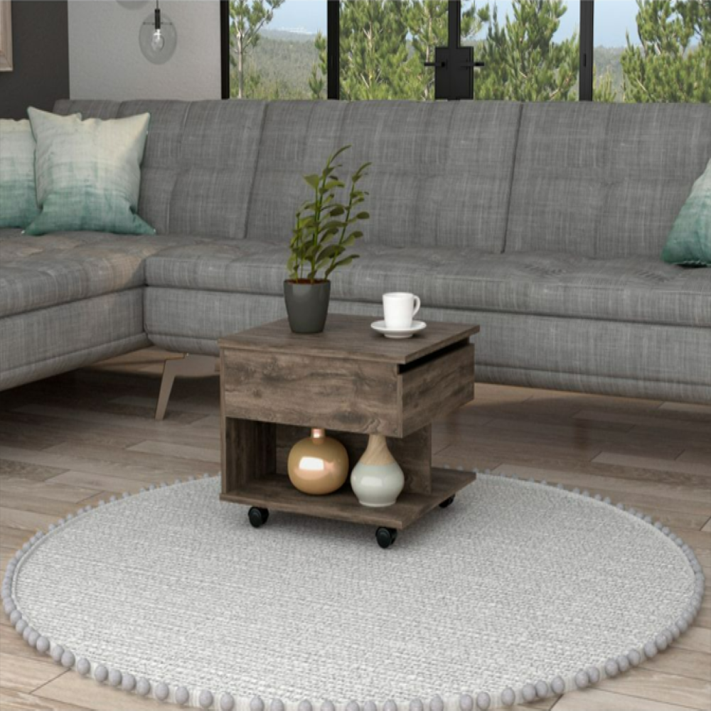 We Have Furniture Lift Top coffee Table Mercuri, casters, Dark Brown Finish(D0102HgEDS7)