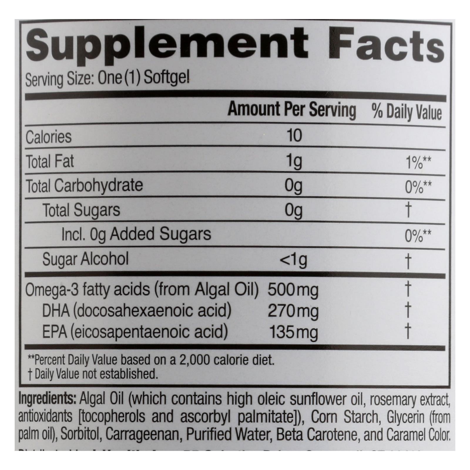 i-Health Amerifit Nutrition Ovega-3 - 500 Mg - 60 Vegetarian Softgels(D0102H5KPM8)