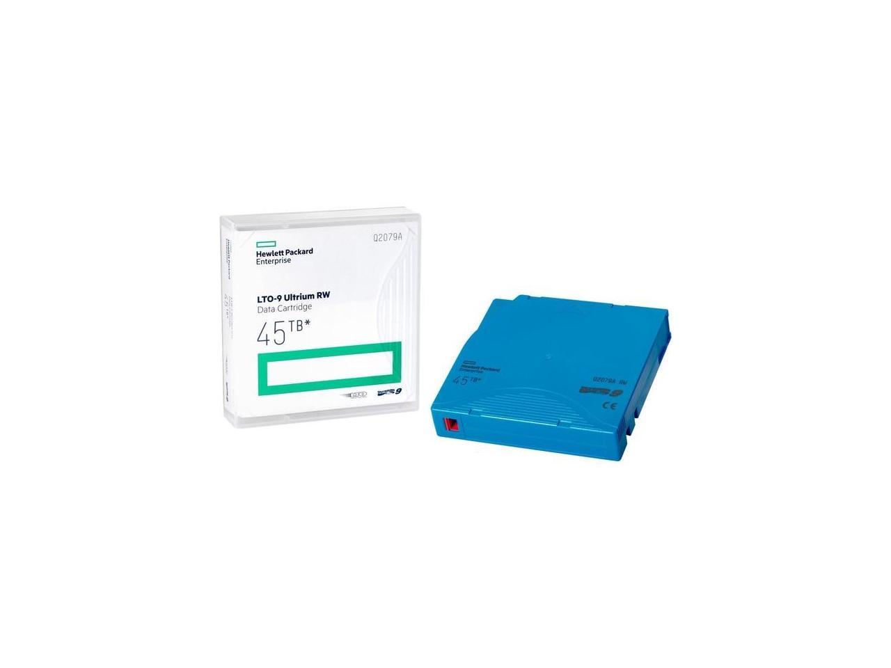 HPE LTO-9 Ultrium 45TB RW Non custom Labeled 20 Data cartridges with cases Q2079AN