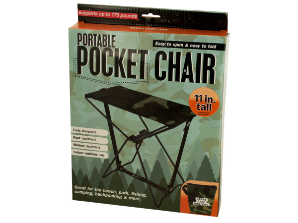 bulk buys Portable Pocket chair with carrying case