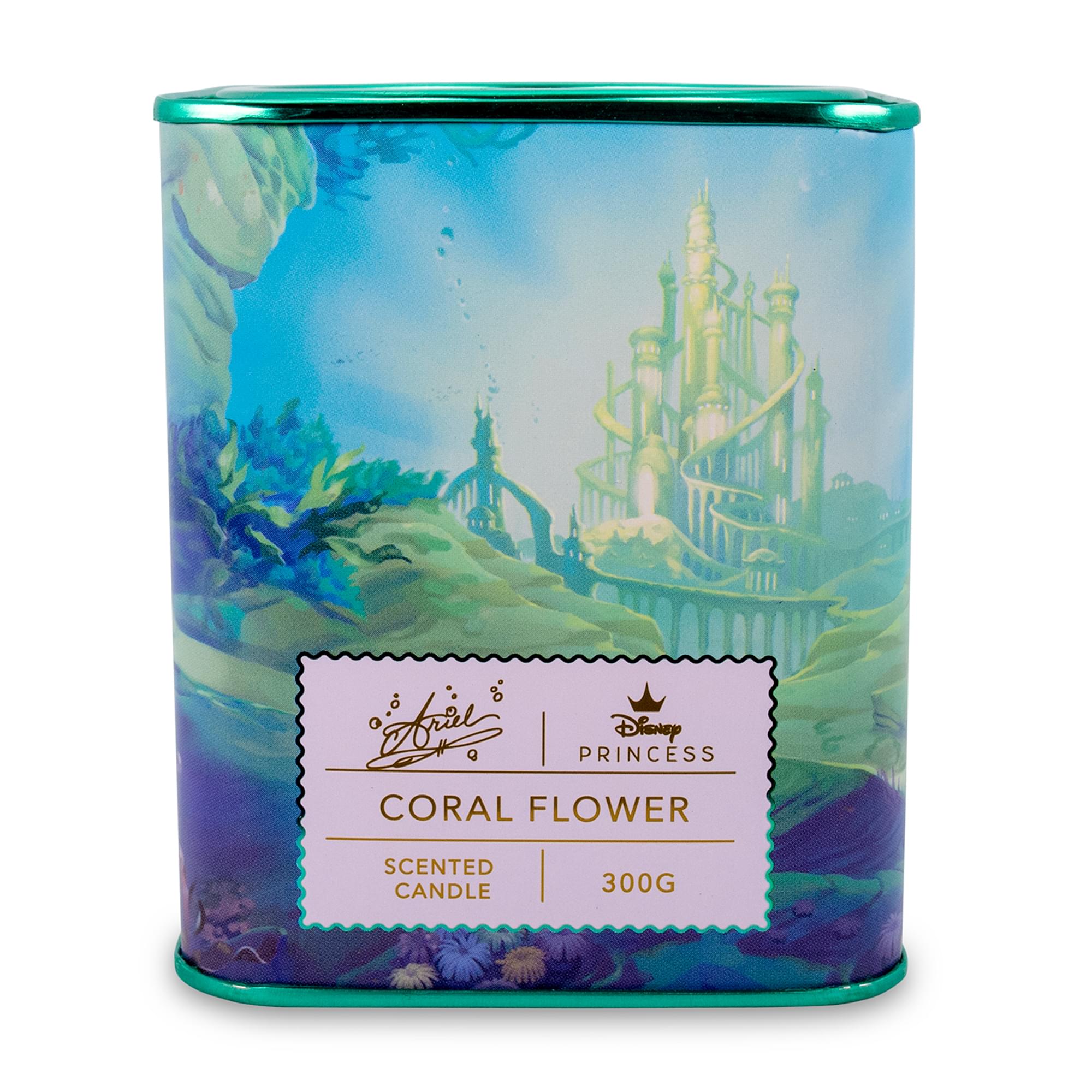 toynk Disney Princess Home Collection 11-Ounce Scented Tea Tin Candle | Ariel
