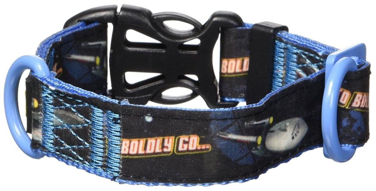 toynk Star Trek "To Boldly Go" Dog Collar, Small (9"-11")
