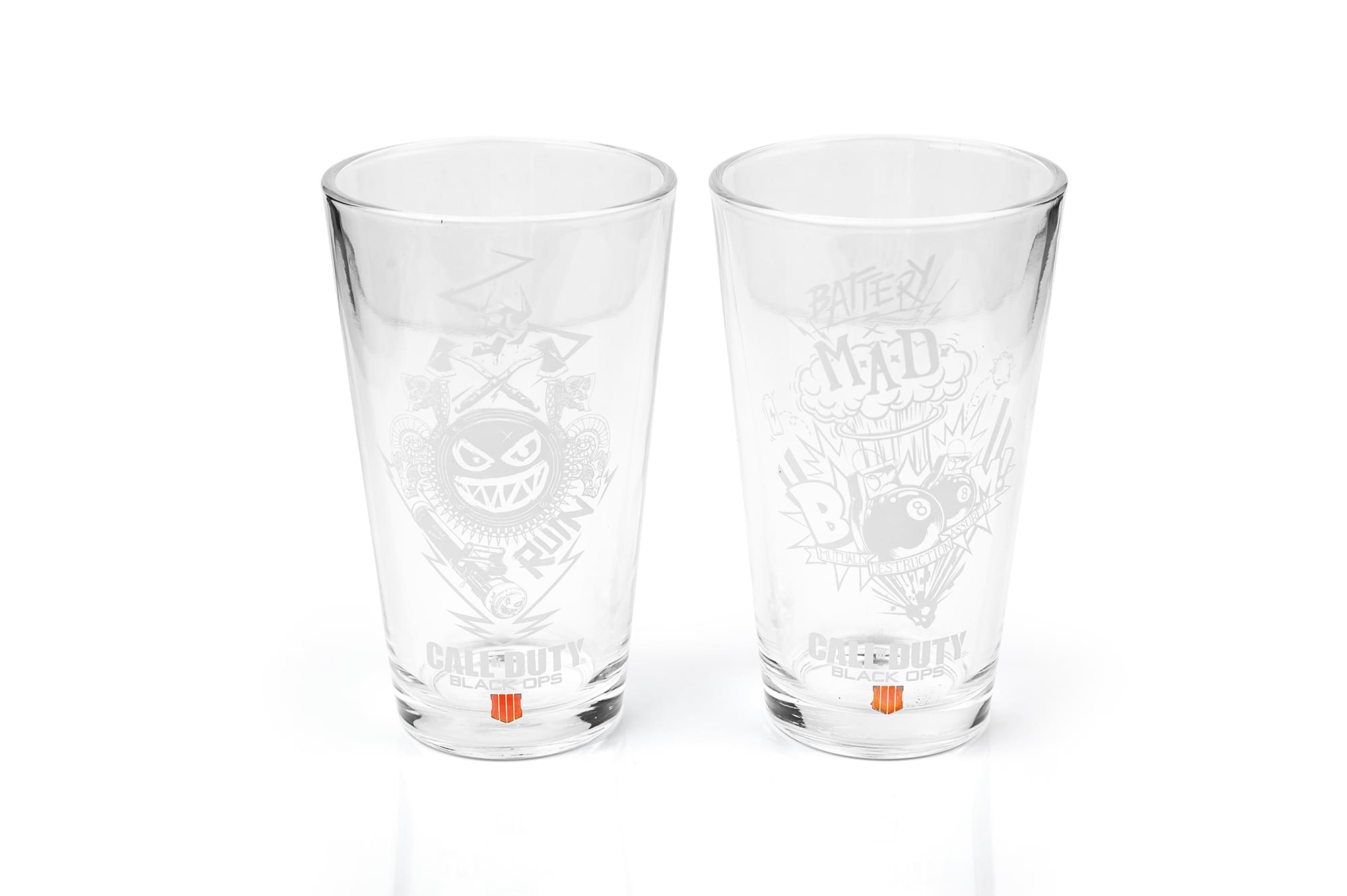 toynk Premium Call of Duty Black Ops 4 Specialists 17oz Drinking Glasses | Set of 2