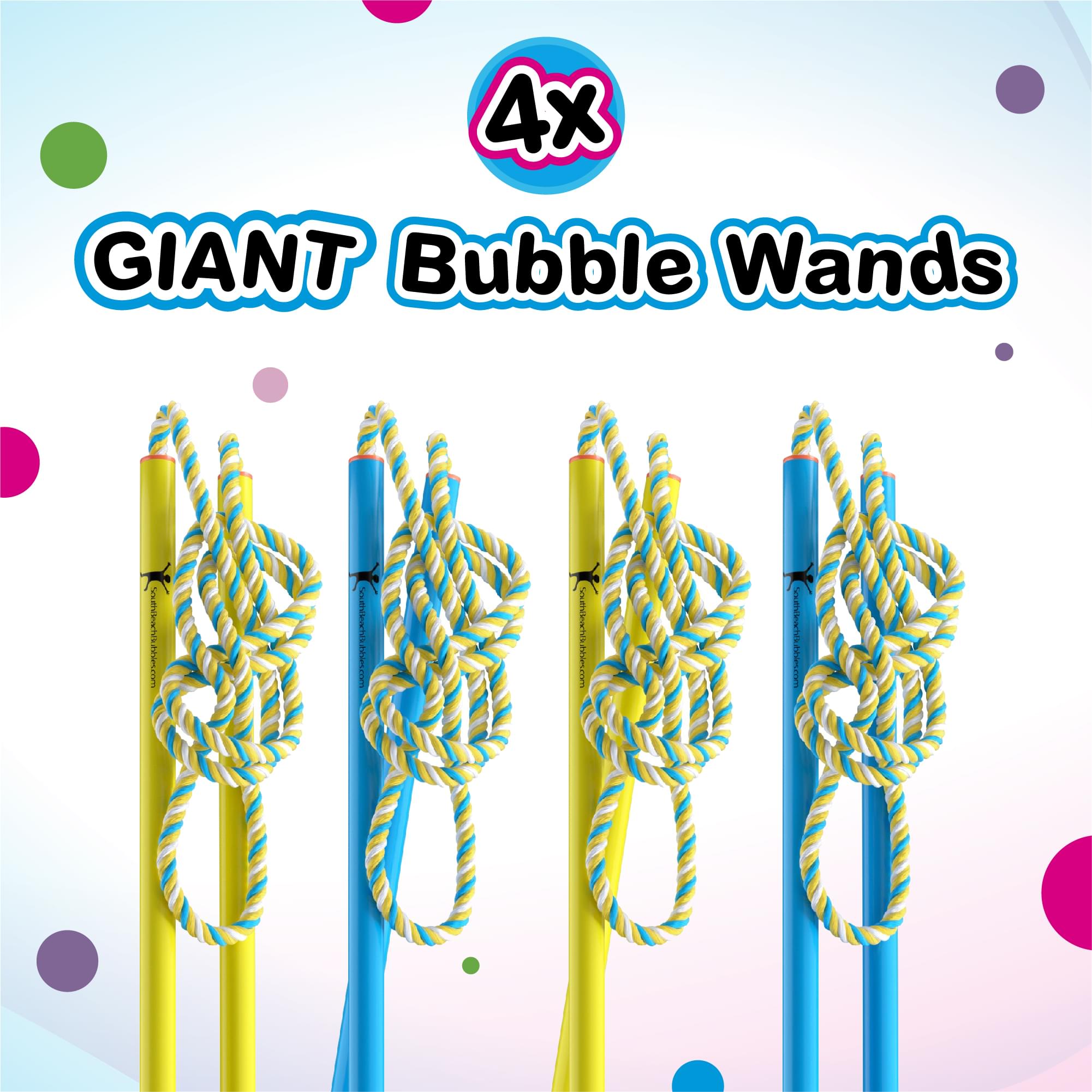 toynk WOWmazing 4 Giant Bubble Wands