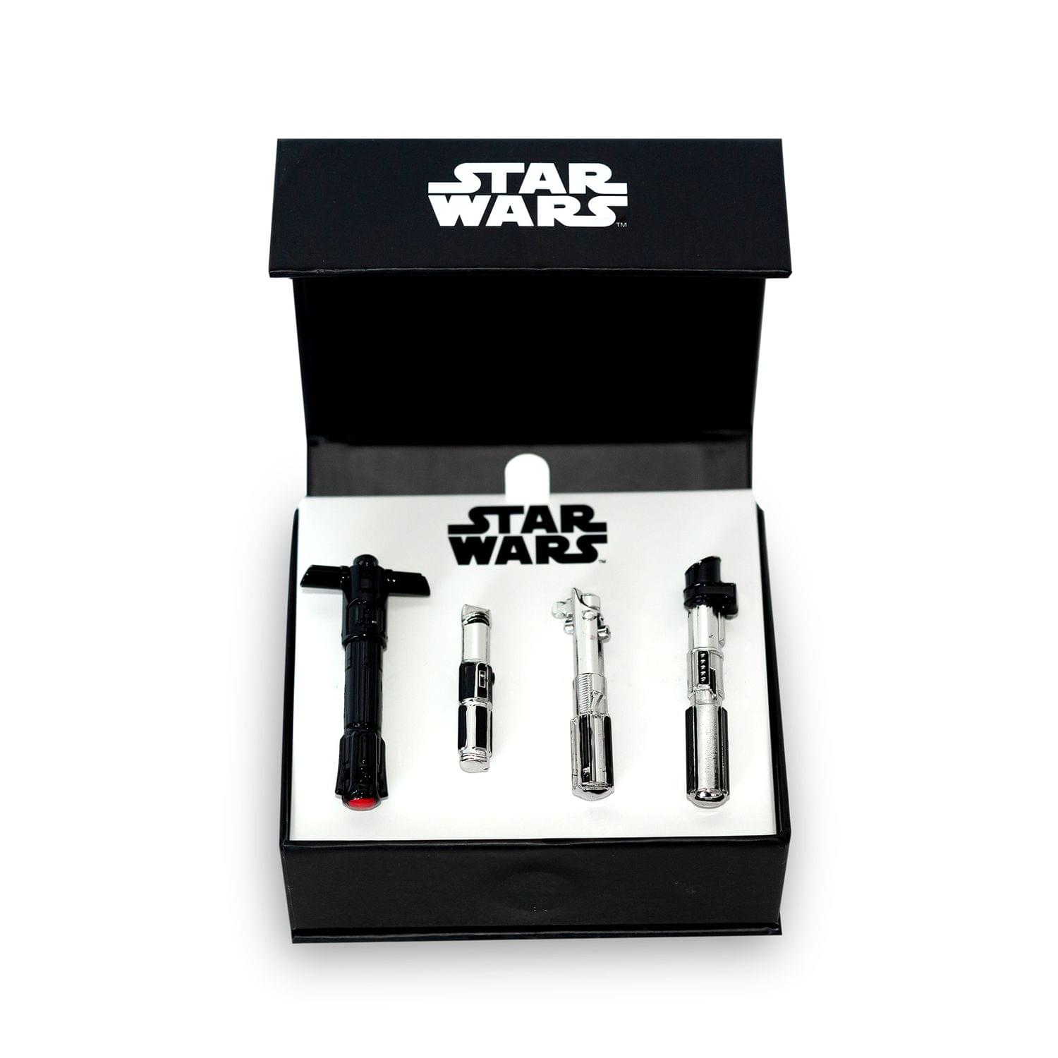 toynk Star Wars 3D Lightsaber Pin Set | Exclusive Magnetic Star Wars Pins | Set of 4