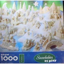 SPRINGBOK Snowbabies At Play 1000 Piece Puzzle