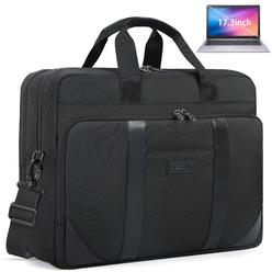 Dakuly 17 Inch Laptop Bag for Men Waterproof Laptop Briefcase Large Laptop Case 17.3 inch Business Office Work Computer Bag Adjustable 