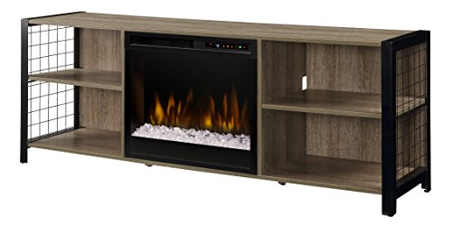 DIMPLEX Asher Media console Electric Fireplace with glass Ember Bed