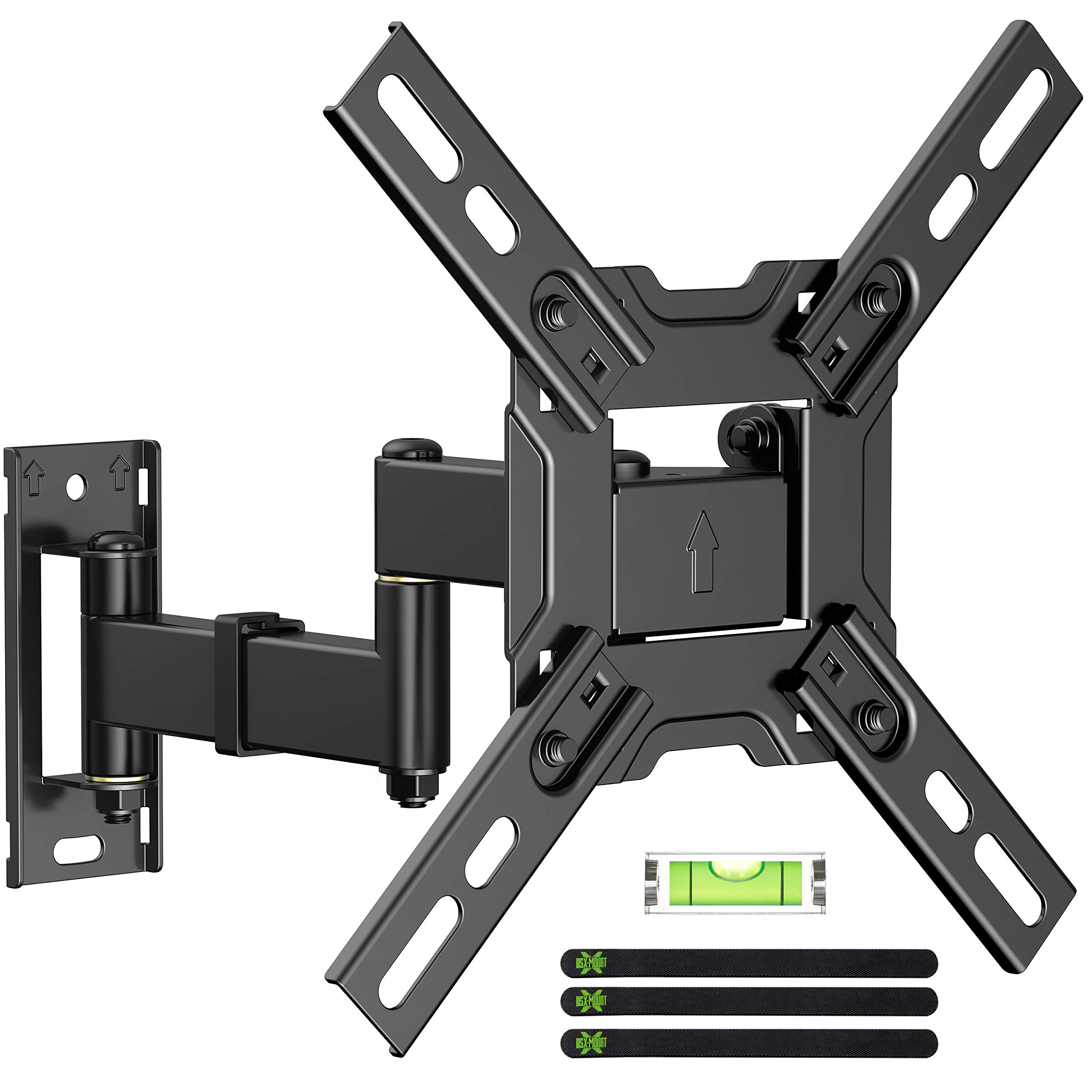 USX MOUNT Full Motion TV Wall Mount Swivel and Tilt, TV Mount with Articulating Arms for Most 13-32 inch LED LcD Monitor Screen,